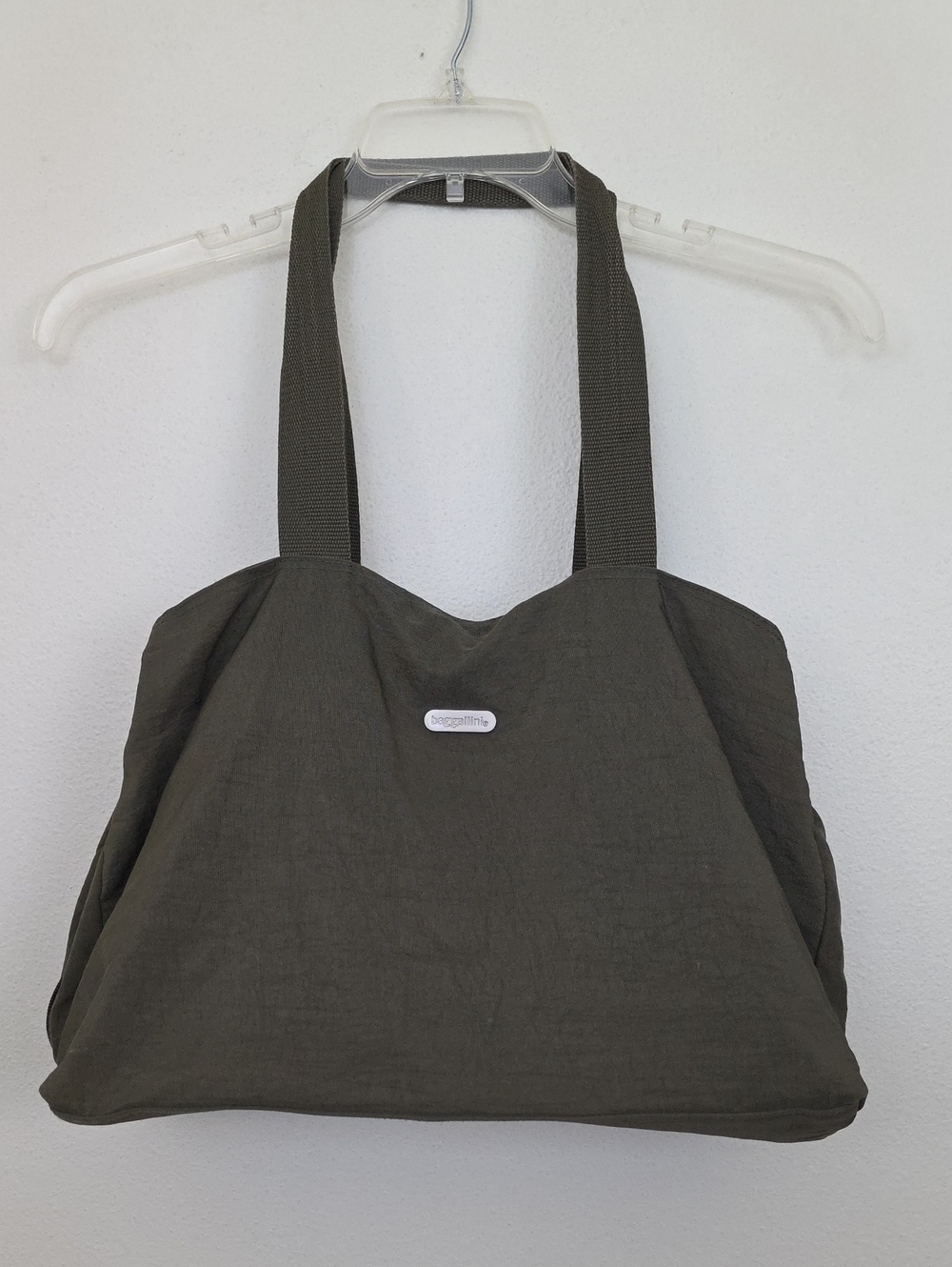 Baggallini Olive Green Large  Shoulder Travel Tote Bag Many Compartments